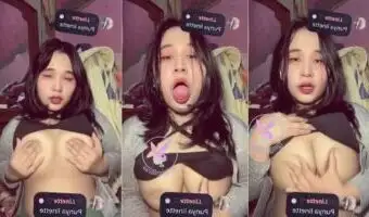 Si Cantik Lagi Galau Kirim Pap Remas Susu Linette